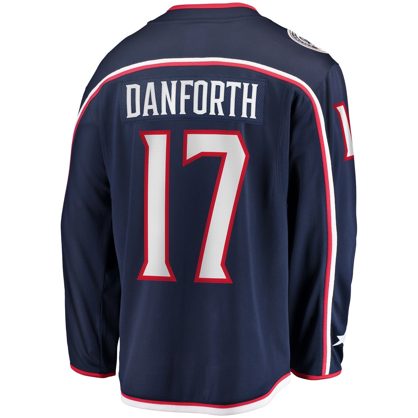 Justin Danforth Columbus Blue Jackets Home Breakaway Jersey - Navy