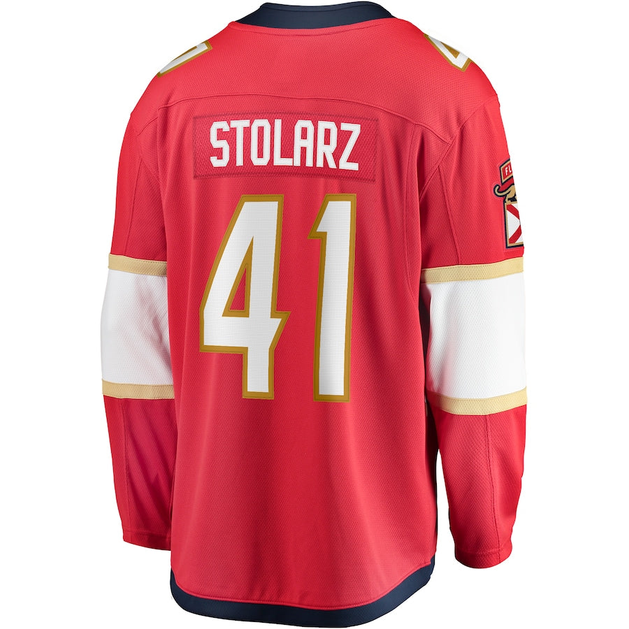 Anthony Stolarz Florida Panthers Home Breakaway Jersey - Red