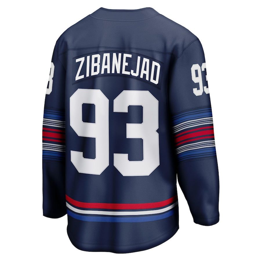 Mika Zibanejad New York Rangers Alternate Premier Breakaway Jersey - Navy