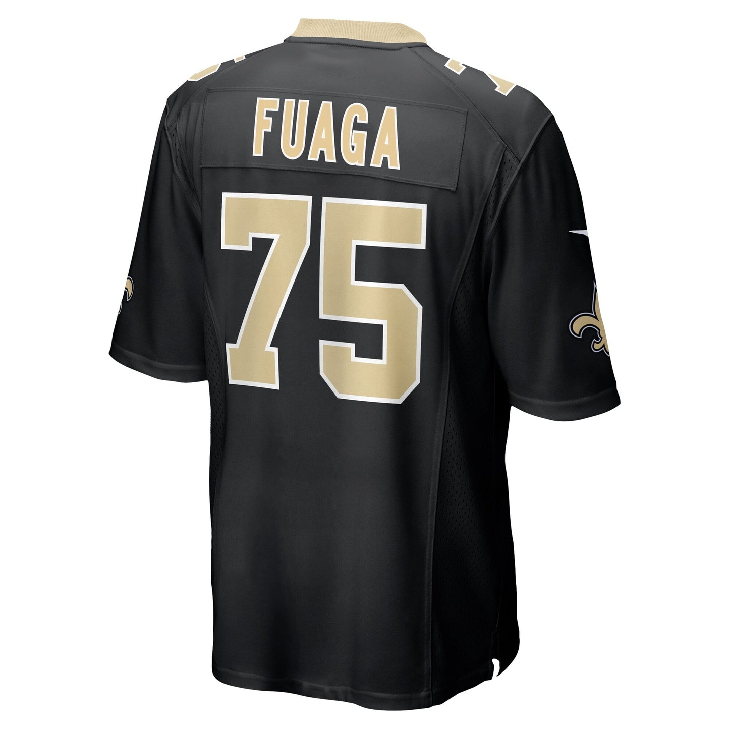 Taliese Fuaga New Orleans Saints Nike 2024 NFL Draft First Round Pick Game Jersey - Black