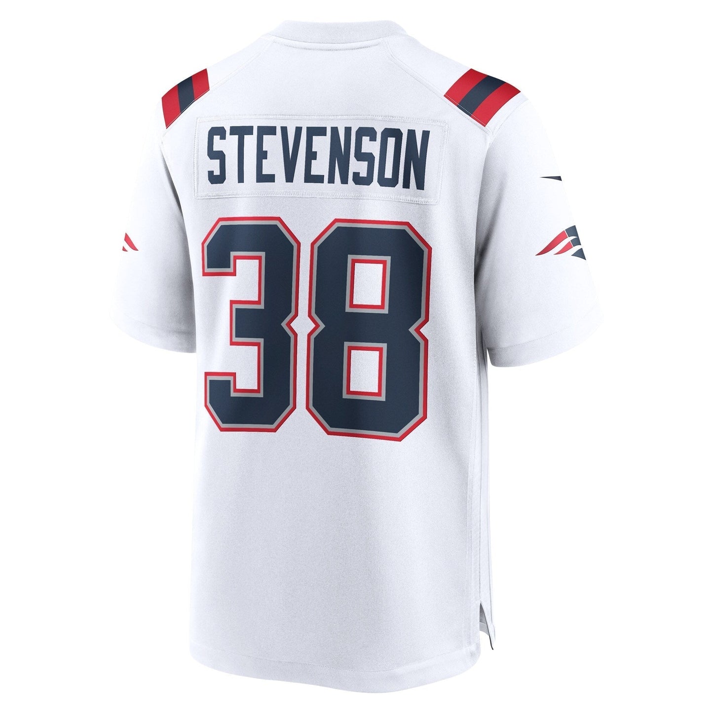 Rhamondre Stevenson New England Patriots Nike Game Jersey - White