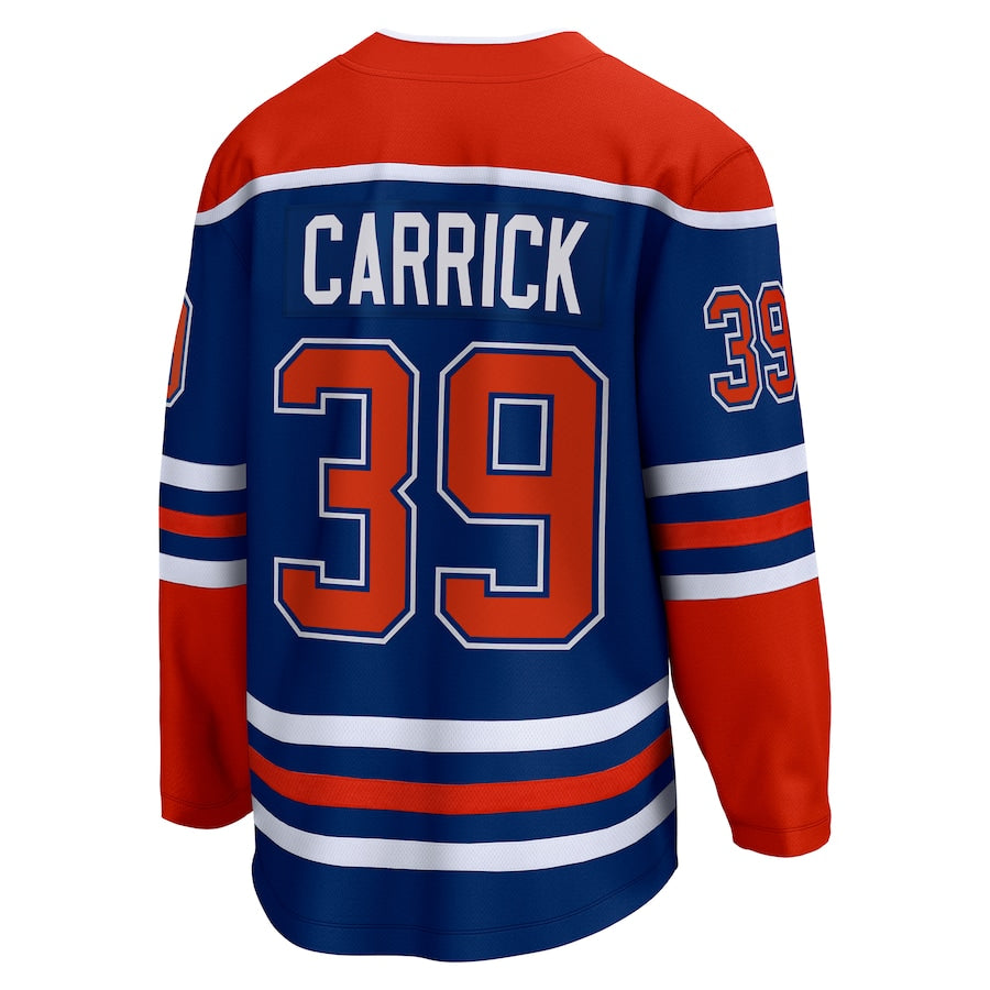 Sam Carrick Edmonton Oilers Home Premier Breakaway Jersey - Royal