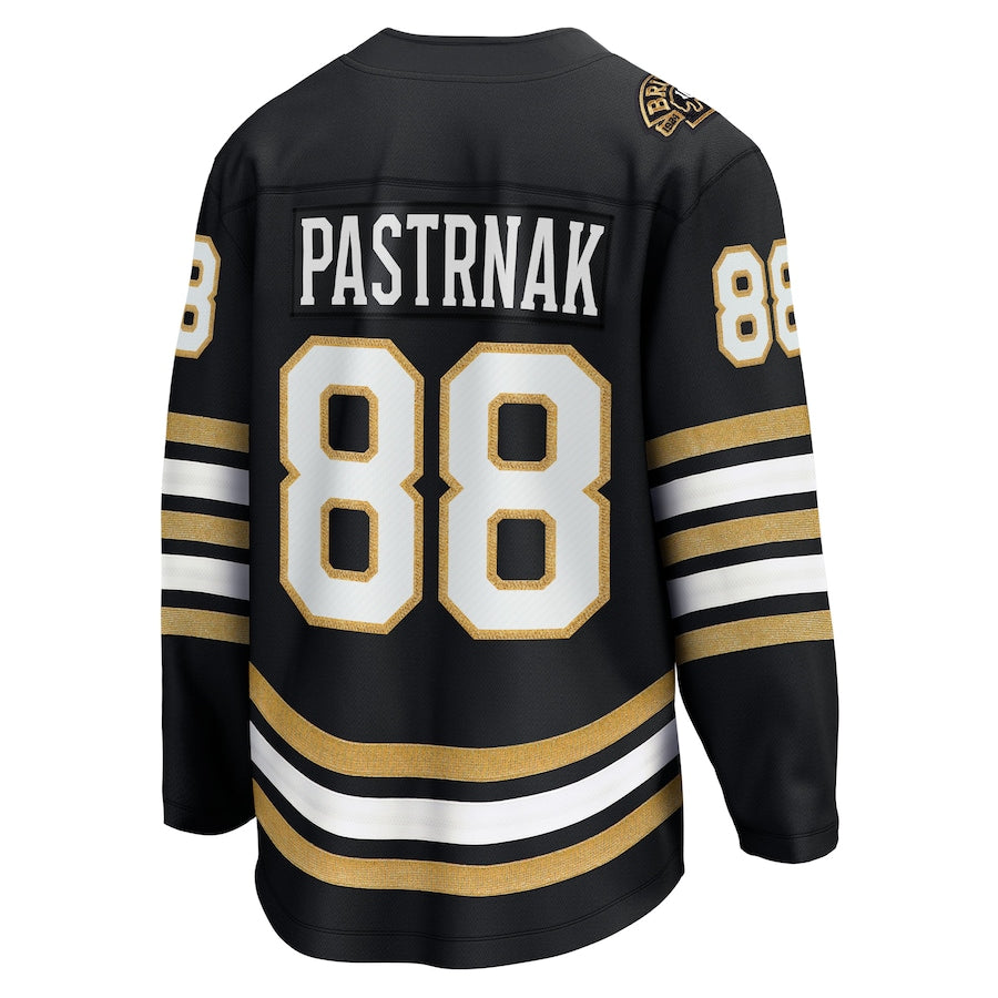 David Pastrnak Boston Bruins 100th Anniversary Premier Breakaway Jersey - Black
