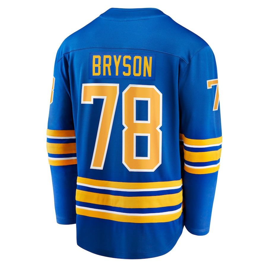Jacob Bryson Buffalo Sabres Home Breakaway Jersey - Royal