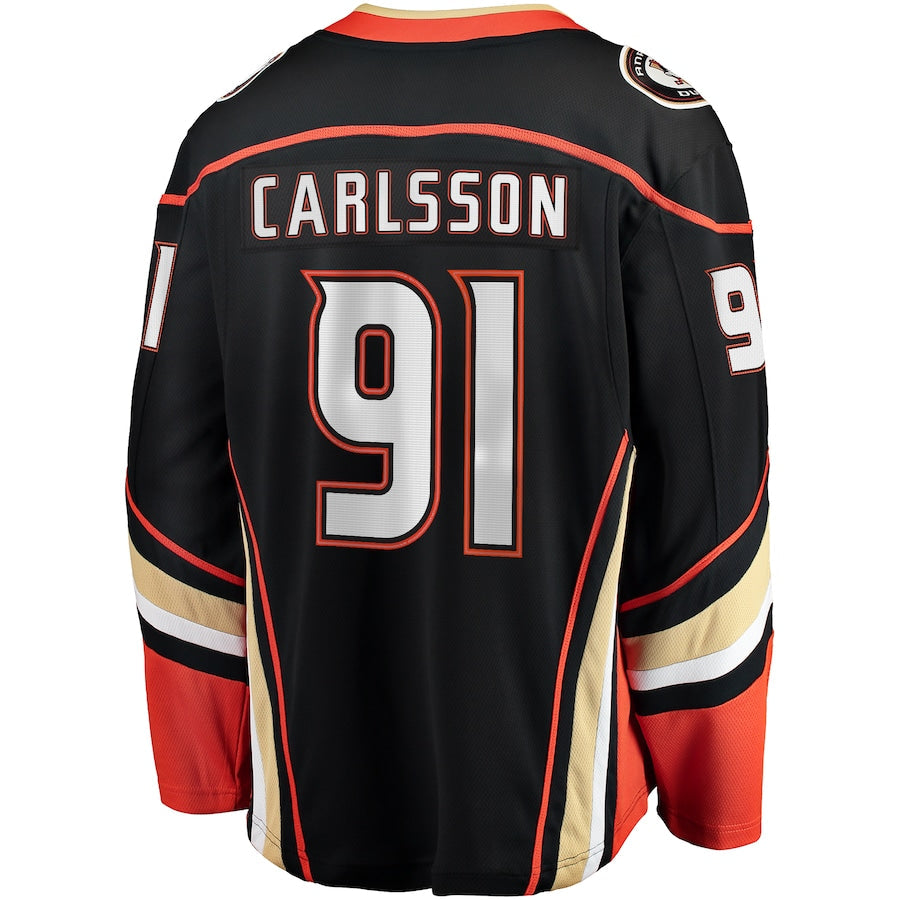 Leo Carlsson Anaheim Ducks Home Breakaway Jersey - Black