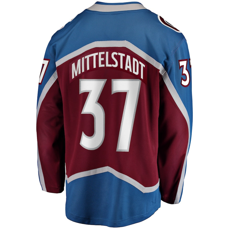 Casey Mittelstadt Colorado Avalanche Home Breakaway Jersey - Burgundy