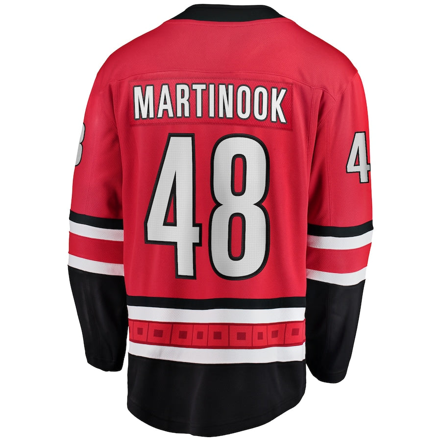 Jordan Martinook Carolina Hurricanes Alternate Breakaway Jersey - Red