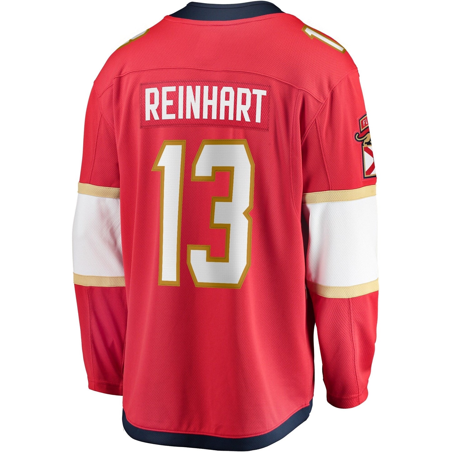 Sam Reinhart Florida Panthers Home 2024 Stanley Cup Champions Breakaway Jersey Red