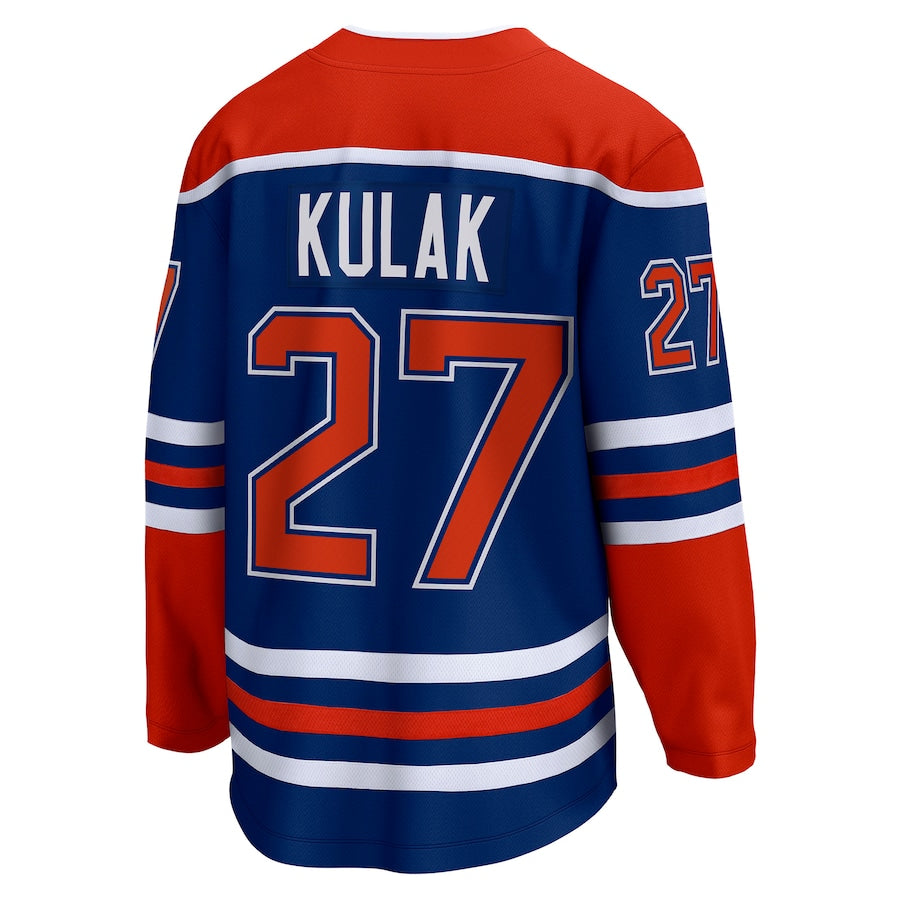 Brett Kulak Edmonton Oilers Home Breakaway Jersey - Royal