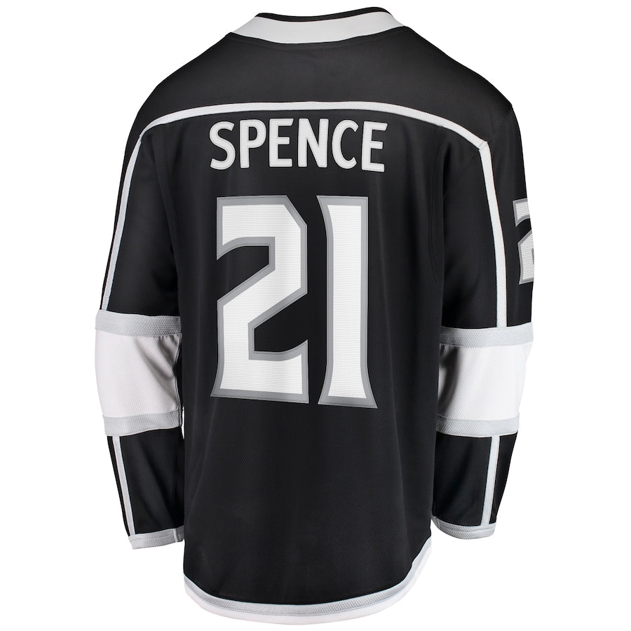 Jordan Spence Los Angeles Kings Home Premier Breakaway Jersey - Black
