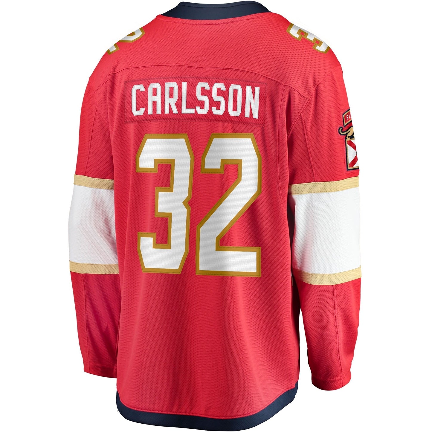 Lucas Carlsson Florida Panthers Home Breakaway Jersey - Red