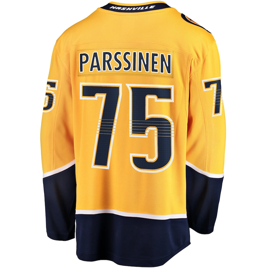 Juuso Parssinen Nashville Predators Home Breakaway Jersey - Gold