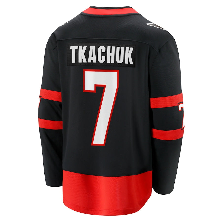 Brady Tkachuk Ottawa Senators Home Breakaway Jersey - Black