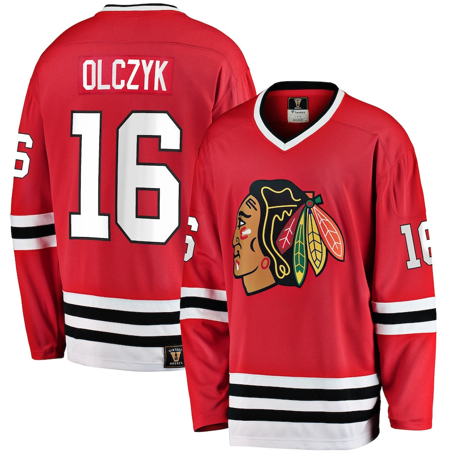 Eddie Olczyk Chicago Blackhawks   Premier Breakaway Retired  Jersey - Red