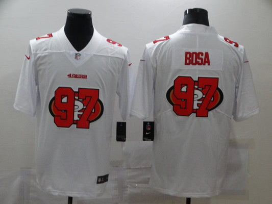 Men's San Francisco 49ers #97 Nick Bosa White Game Player Jersey1