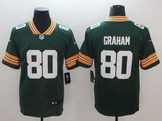 Men's Green Bay Packers Jimmy Graham #80 Green Game Jersey1