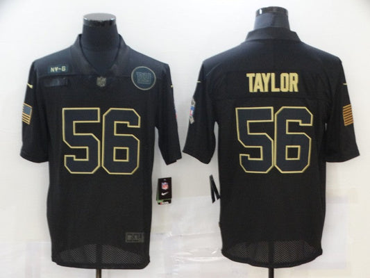 Men's New York Giants Lawrence Taylor #56 Black Player Game Jersey1