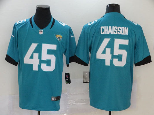 Men's Jacksonville Jaguars K'Lavon Chaisson #45 Teal Game Jersey1