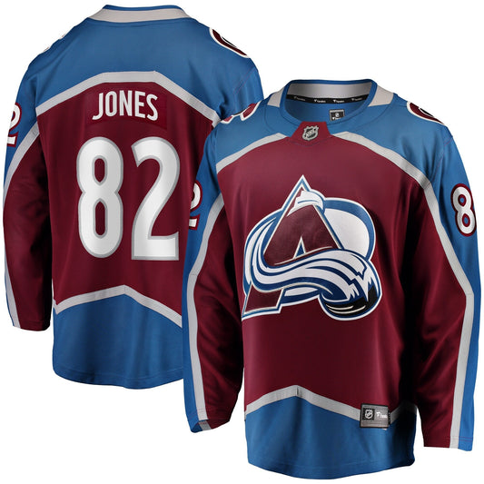 Caleb Jones Colorado Avalanche   Home Premier Breakaway  Jersey - Maroon