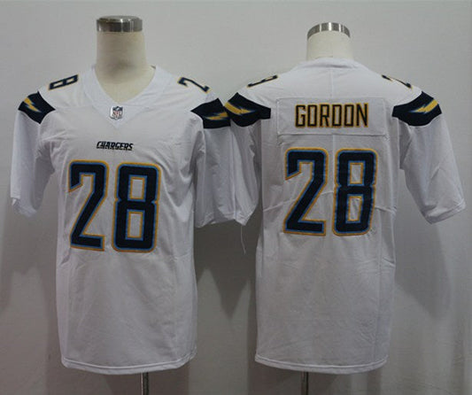 Men's Los Angeles Chargers Melvin Gordon III #28 White Game Jersey1