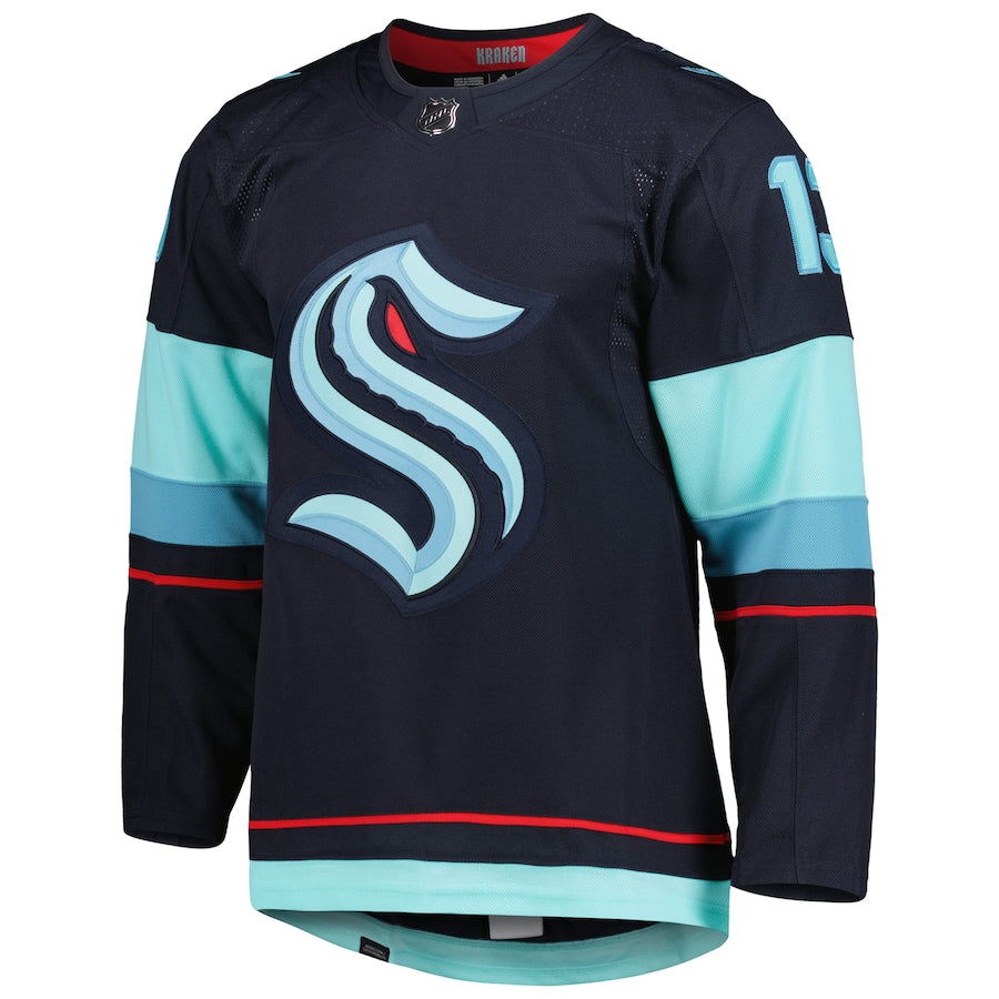 Men's Seattle Kraken Brandon Tanev adidas Deep Sea Blue Home Primegreen Authentic Player Jersey