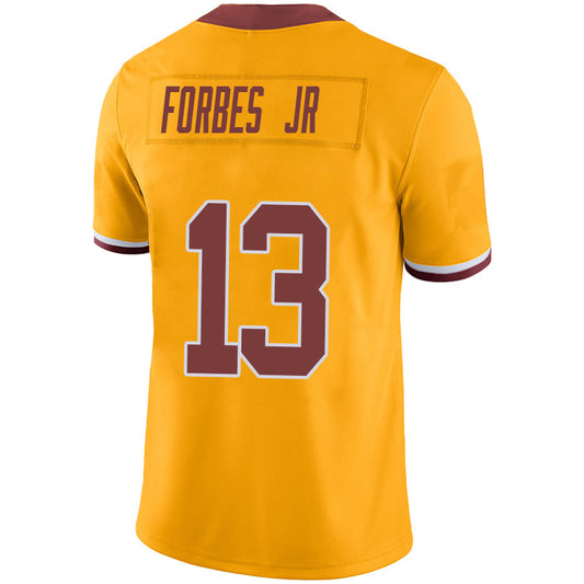 W.Commanders #13 Emmanuel Forbes Player Gold Game Stitched Football Jerseys