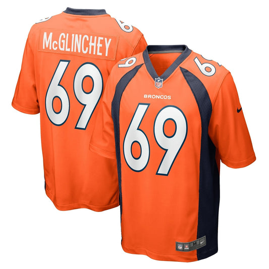 Mike McGlinchey Denver Broncos Nike Game   Jersey - Orange