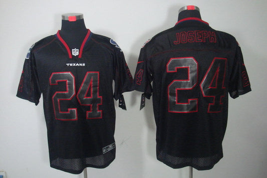Men's Houston Texans Johnathan Joseph #24 Black Game Jersey1