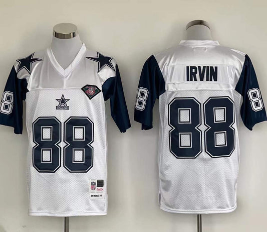 Men's Dallas Cowboys Michael Irvin  White Legacy Replica Jersey1