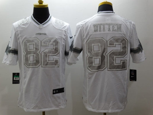 Men's Dallas Cowboys Jason Witten #82 White Player Game Jersey1
