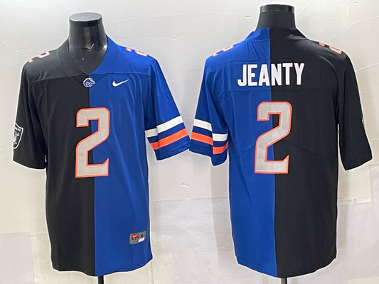 Men's Las Vegas Raiders Ashton Jeanty #2 Black/Blue Game Jersey