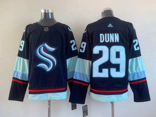 Men's Seattle Kraken Vince Dunn #29 Deep Sea Blue Home Breakaway Player Jersey1