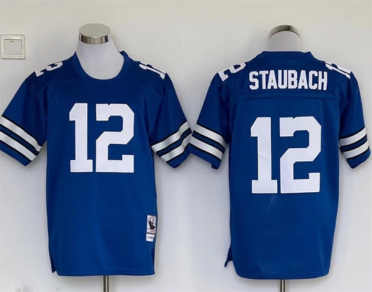 Men's Dallas Cowboys Roger Staubach  Blue Legacy Replica Jersey1
