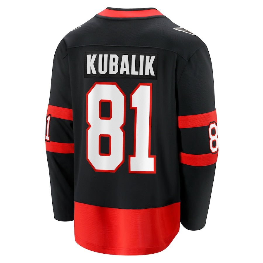 Dominik Kubalik Ottawa Senators   Home Breakaway Jersey - Black