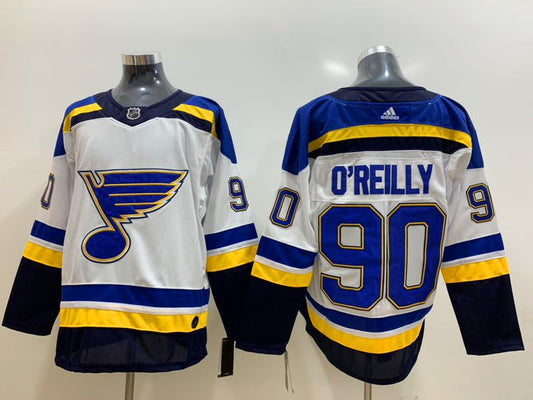 Men's St. Louis Blues Ryan O'Reilly #90 White Breakaway Player Jersey1