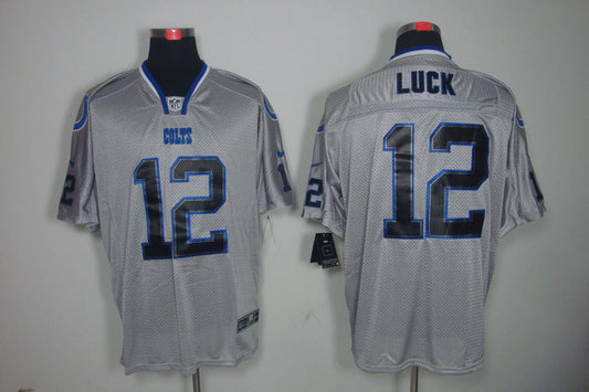 Men's Indianapolis Colts Andrew Luck #12 Gray Game Player Jersey1