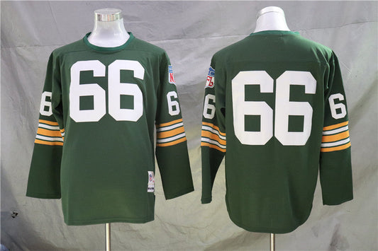 Men's Green Bay Packers Ray Nitschke  Green Legacy Replica Jersey1