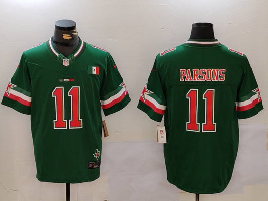Men's Dallas Cowboys Micah Parsons #11 Green Vapor F.U.S.E. Limited Jersey1