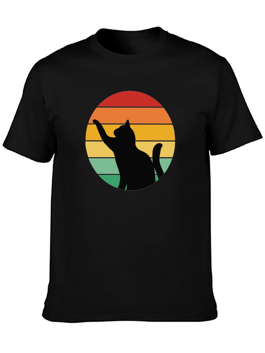 Retro Cat Silhouette Tee
