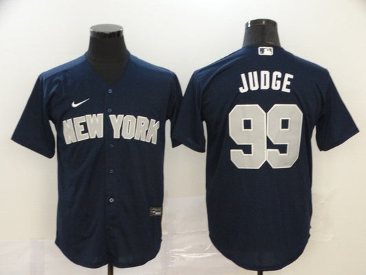 Men's New York Yankees Aaron Judge #99 Navy Fashion Stitched Jersey1