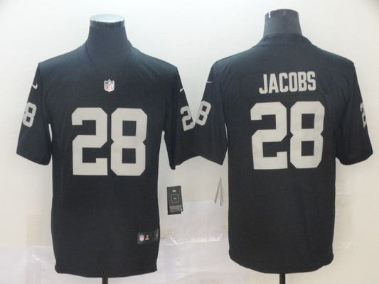 Men's Las Vegas Raiders Josh Jacobs #28 Black Game Jersey1