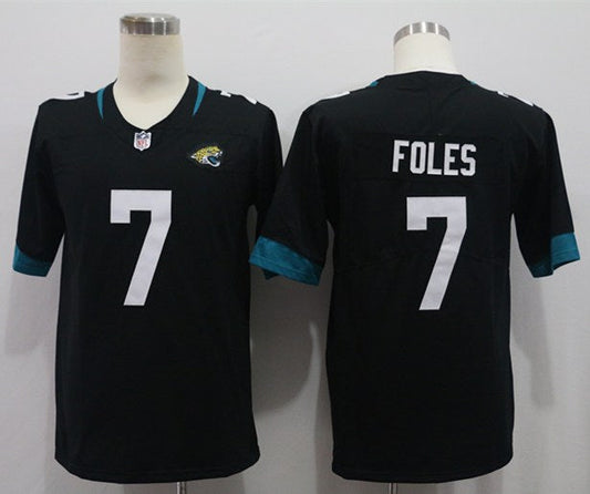 Men's Jacksonville Jaguars Nick Foles #7 Black Game Jersey1