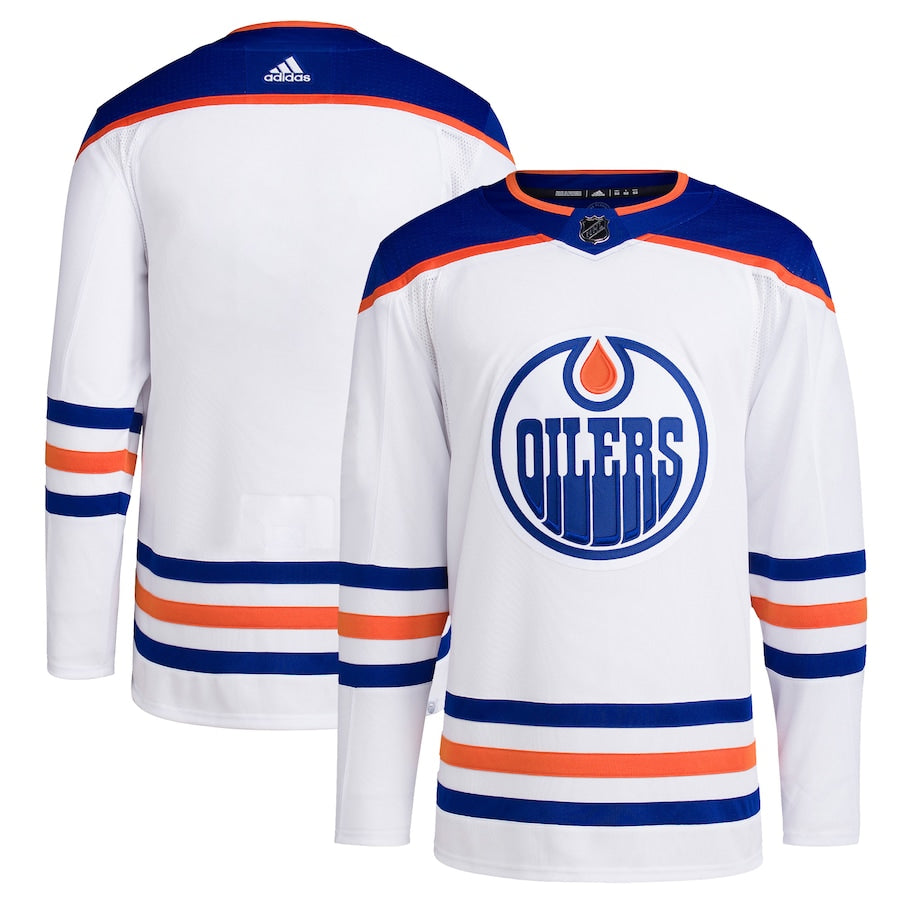 Edmonton Oilers   Men's Away Primegreen   Blank Jersey - White