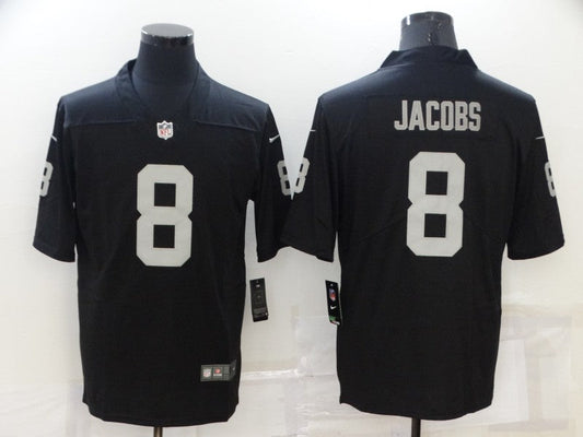 Men's Las Vegas Raiders Josh Jacobs #8 Black Game Jersey1
