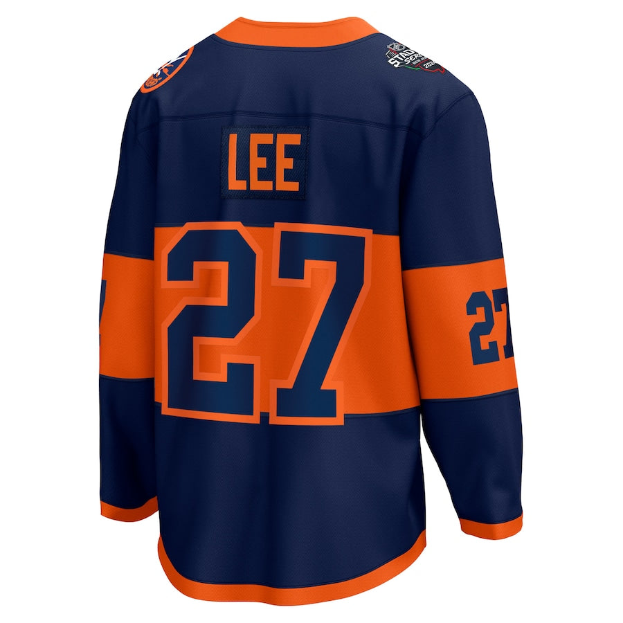 Anders Lee New York Islanders   2024 NHL Stadium Series Breakaway  Jersey  Navy