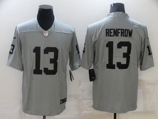 Men's Las Vegas Raiders Hunter Renfrow #13 Gray Inverted Legend Jersey1