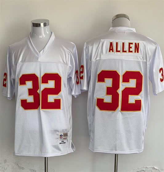 Men's Kansas City Chiefs Marcus Allen  White Legacy Replica Jersey1