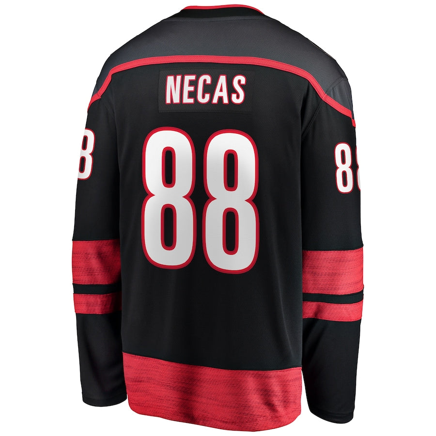 Martin Necas Carolina Hurricanes   Home Breakaway Jersey - Black