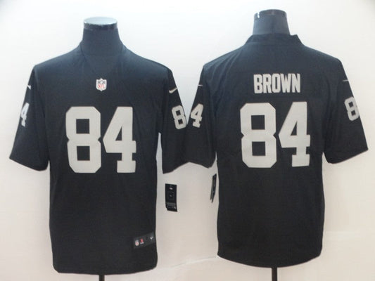 Men's Las Vegas Raiders Antonio Brown #84 Black Game Jersey1