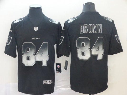 Men's Las Vegas Raiders Antonio Brown #84 Black Player Jersey1